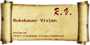 Rokobauer Vivien névjegykártya